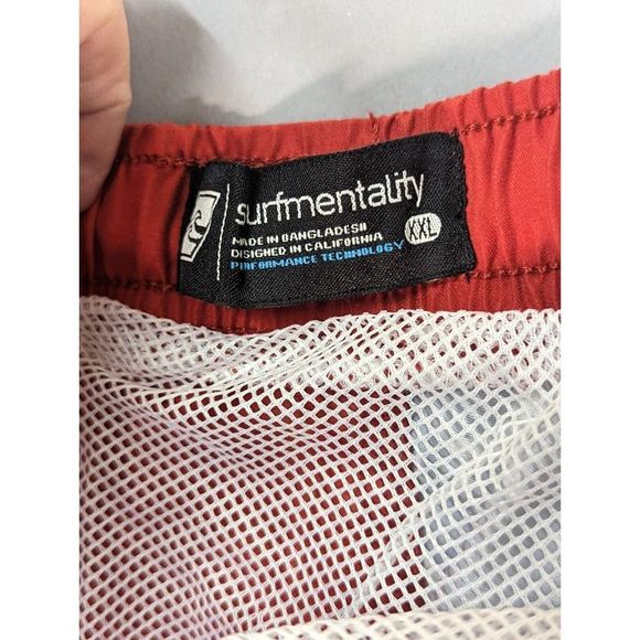 NEW Surfmentality Men's Shorts Surf Swim Beach XXL American Flag Beach Wear NWT - Picture 14 of 14